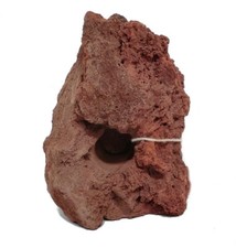 Hobby Aquariendekoration Lavastein mit Loch 1 Stück Dekorationsgestein