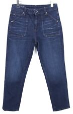 G-Star Midge Worker High Straight Ankle Jeans Damen W31/L32 Whiskers Zip