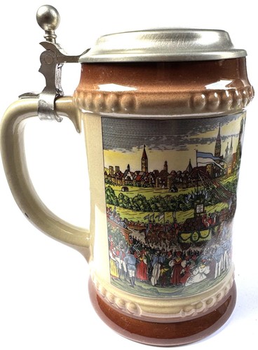 Bierseidel mit stadtansicht - bierseidel,