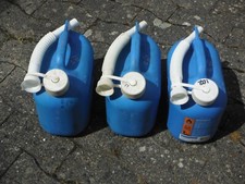 == 3x Reservekanister 5l Liter Kanister ARAL Benzin Diesel mit Einfüllstutzen ==
