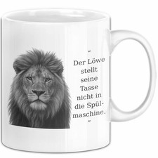 Der Löwe Stellt Seine Tasse