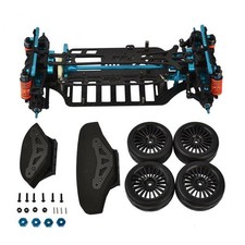 1:10 RC Auto Metall Karosserie Rahmen Chassis Kit für Tamiya TT01 Ersatzteile
