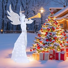 Weihnachtsengel Weihnachtsdeko 100-180 LED Lichtern Weihnachtsfigur 150-160cm