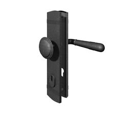 Antik Grauer Schutzbeschlag Haustürbeschlag PZ Langschild Sicherheitsbeschlag