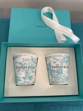 2 Tiffany & Co.Fine Bone China Weiß Becher Paar Landmark Exclusiv NEW York 