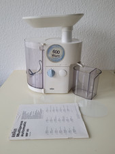 BRAUN Slow Juicer Entsafter Multipress Automatic für Obst und Gemüse weiß Neu