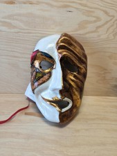 Vintage Ca' Macana Venezianische Maske Karnevalsmaske Pappmaché Handarbeit