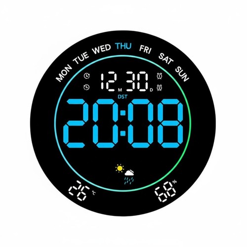 Led-Wanduhr