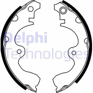 Bremsbackensatz ls1638 delphi - bremsbackensatz,