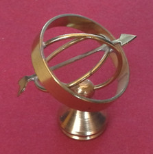 Messing MINIATUR Sonnenuhr  Puppenstube Setzkasten