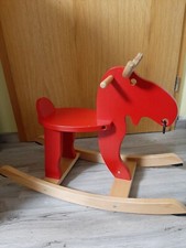 IKEA EKORRE Holz Schaukelelch - Rot (500.607.13) Schaukeltier 