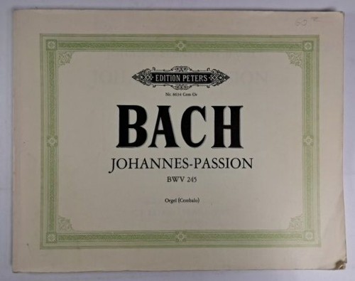 Noten johannes passion - noten:, johannes-passion