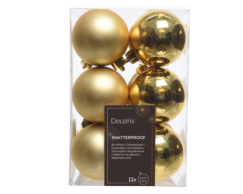 Weihnachtskugeln 6cm - 12,
