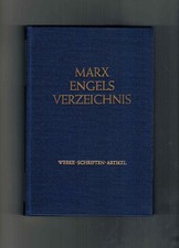 Marx Engels Verzeichnis Werke