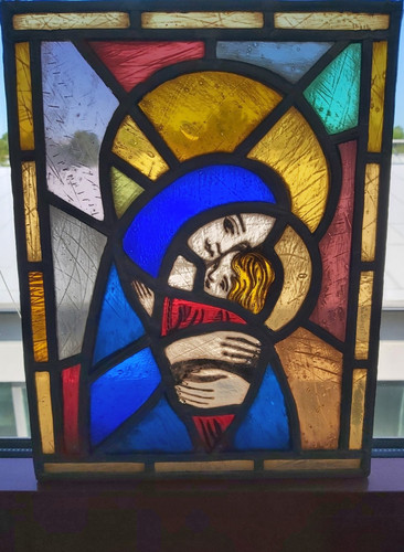 Bleiglasbild madonna mit kind - madonna,