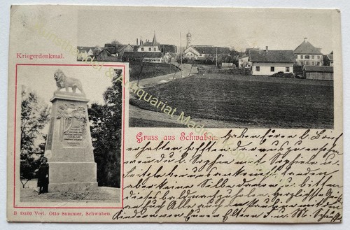 Markt schwaben 1902 - ak,
