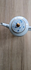 Arzberg   Kaffeekannne  Blaublüte  Margarite  mit Goldrand  SELTENES  DEkOR .