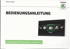 SKODA Infotainment Navigation AMUNDSEN BOLERO 2015 Bedienungsanleitung Radio RN