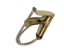 Wasserhahn Bad Farbe Gold Mischbatterie Waschbecken Wasserfall NEU R2230