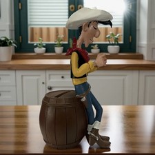  Spardose 19x11 cm Neu OVP  Lucky Luke Western Cowboy RantanPlan Revolver Zigare