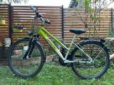 Grünes Kinderfahrrad (Alter 12-13) Fahrrad, Mädchen/ Jungen, mit Gepäckträger