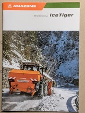 AMAZONE Ice Tiger Winterdienststreuer Prospekt Traktor Bulldog Schlepper