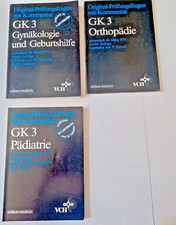 3 Stück Humanmedizin GK3 Prüfungsvorbereitung, Schwarze Reihe