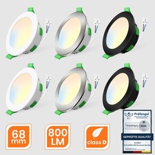 6er LED Einbaustrahler Dimmbar