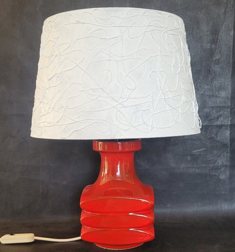 70er jahre tischlampe - jahre, roter