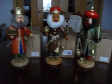 3 Räuchermänner, Große Serie von Christian Ulbricht, Heilige Drei Könige in OVP