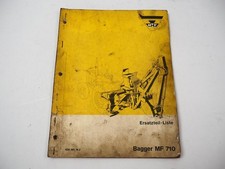 Massey Ferguson MF 710 Bagger Ersatzteilliste Ersatzteilkatalog 1968