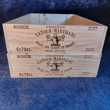 Weinkisten 2 Stck. " Chateau Martillac " 6er flach zur Deko o. Aufbewahrung # 51