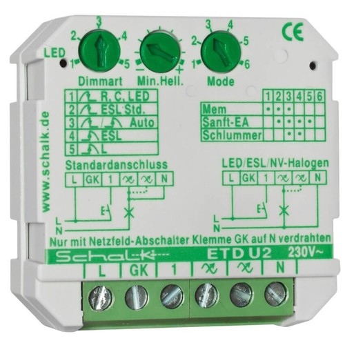 Einbau tastdimmer etd 0 - u2,,