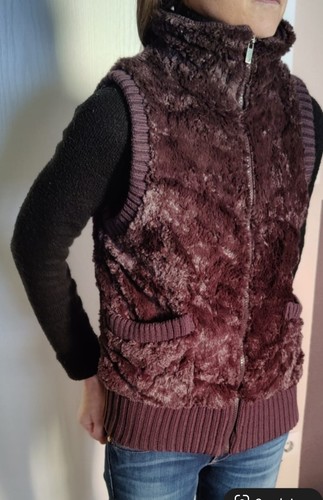 Damen weste braun kurz - weste, xs