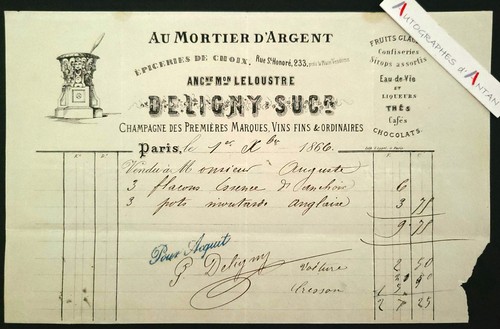 Mortier d argent de - ●, au