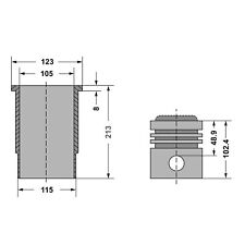Kolben Zylinder Buchse Satz
