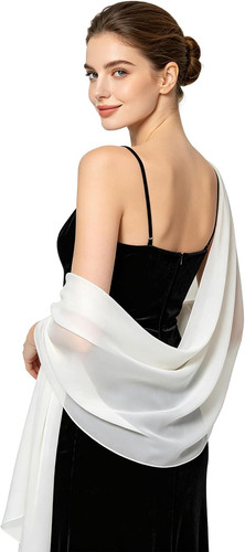 Damen chiffon stola festlich - damen,