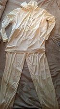 Alfredo Pauly Nerz-Optik Jacke +  Hausanzug Champagner Damen 44/46 3teilig Shirt