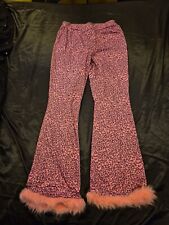 Damen Jogginghose Pink mit Leopardmuster - Gr. M - Ungetragen