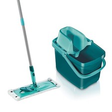 Leifheit Set Combi M Wischmopp Bodenwischer mit Presse & Eimer A38