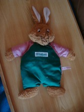 Käthe Kruse Vaillant Frottee Stoff Hase mit Körnerkissen Sammler RAR ca 36 cm