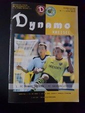 Fussballprogramm  Kreisel Dynamo Dresden- Sachsen Leipzig 25.10.2003
