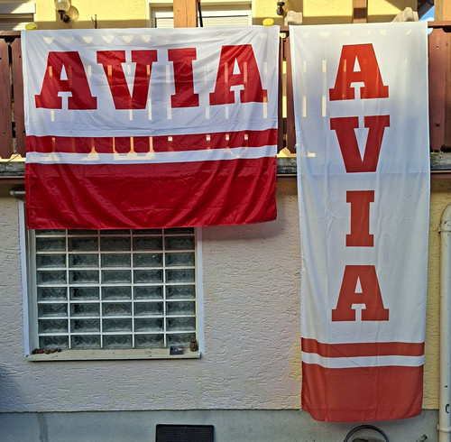 Alte avia fahne - avia, 70er