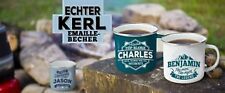 Emaille Tasse Becher Echter