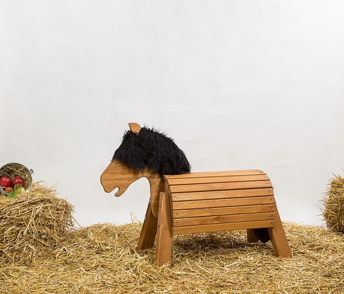 Holzpferd zwergpony cm - holzpferd,