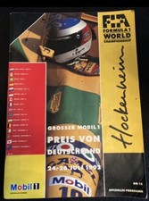 ORIGINALE Autogramme Ayrton Senna + Andere, in  Mobil1 Großer Preis v. D. 1992
