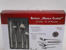 Edles Besteck "Nicola Classic" 60teilig für 10 Personen Edelstahl Qualität +OVP 