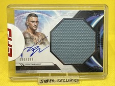 TOPPS UFC KNOCKOUT 2024 - DUSTIN POIRIER - AUTOGRAPH JUMBO FIGHT MAT RELIC /199