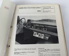 Ordner Unterlagen Saba Röhrenradio Sabamobil ab 1963 - Schaltpläne Dokumentation