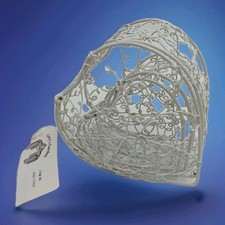 2er Set Metall Deko Herzkorb